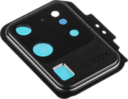 Achtercamera-glas Samsung Galaxy S20 Ultra 5G G988 / S20 Ultra G988, met frame, zwart