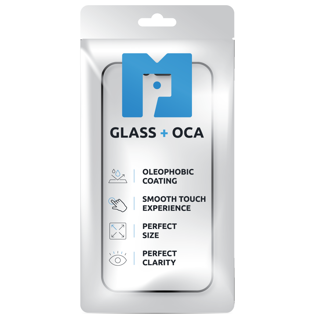 Schermglas + OCA MP compatibel met Apple iPhone 13 Pro Max, Zwart