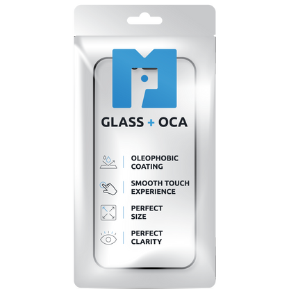 Schermglas + OCA MP compatibel met Apple iPhone XS / X, Zwart