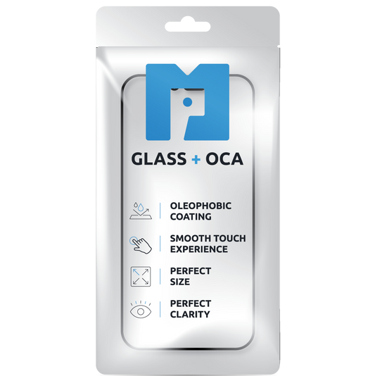 Schermglas + OCA MP compatibel met Samsung Galaxy S10 G973, Zwart