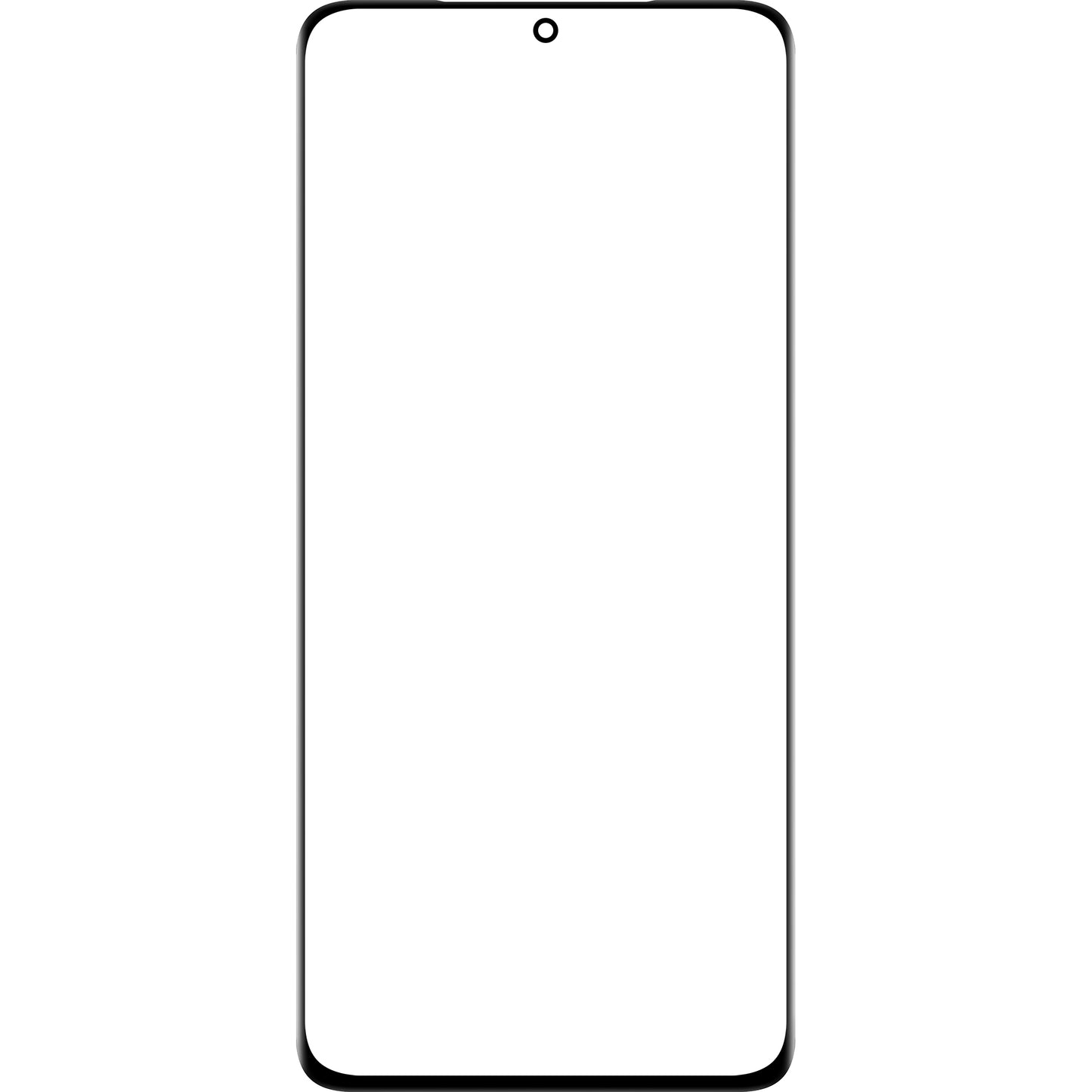 Schermglas + Edge Glue / OCA Forward Guard voor Samsung Galaxy S21 Ultra 5G G998, Zwart