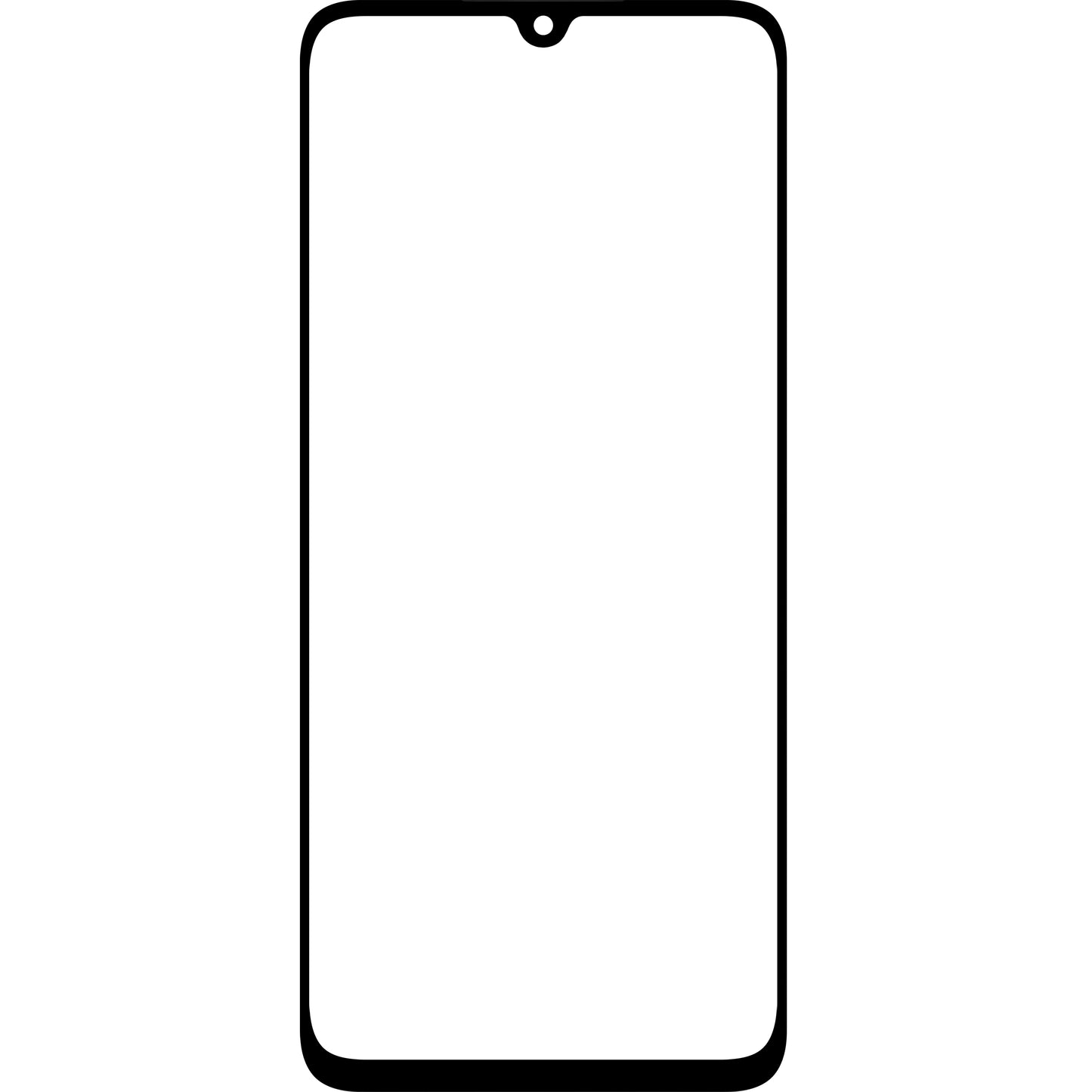 Schermglas + OCA Forward Shield voor Samsung Galaxy A05s A057, Zwart