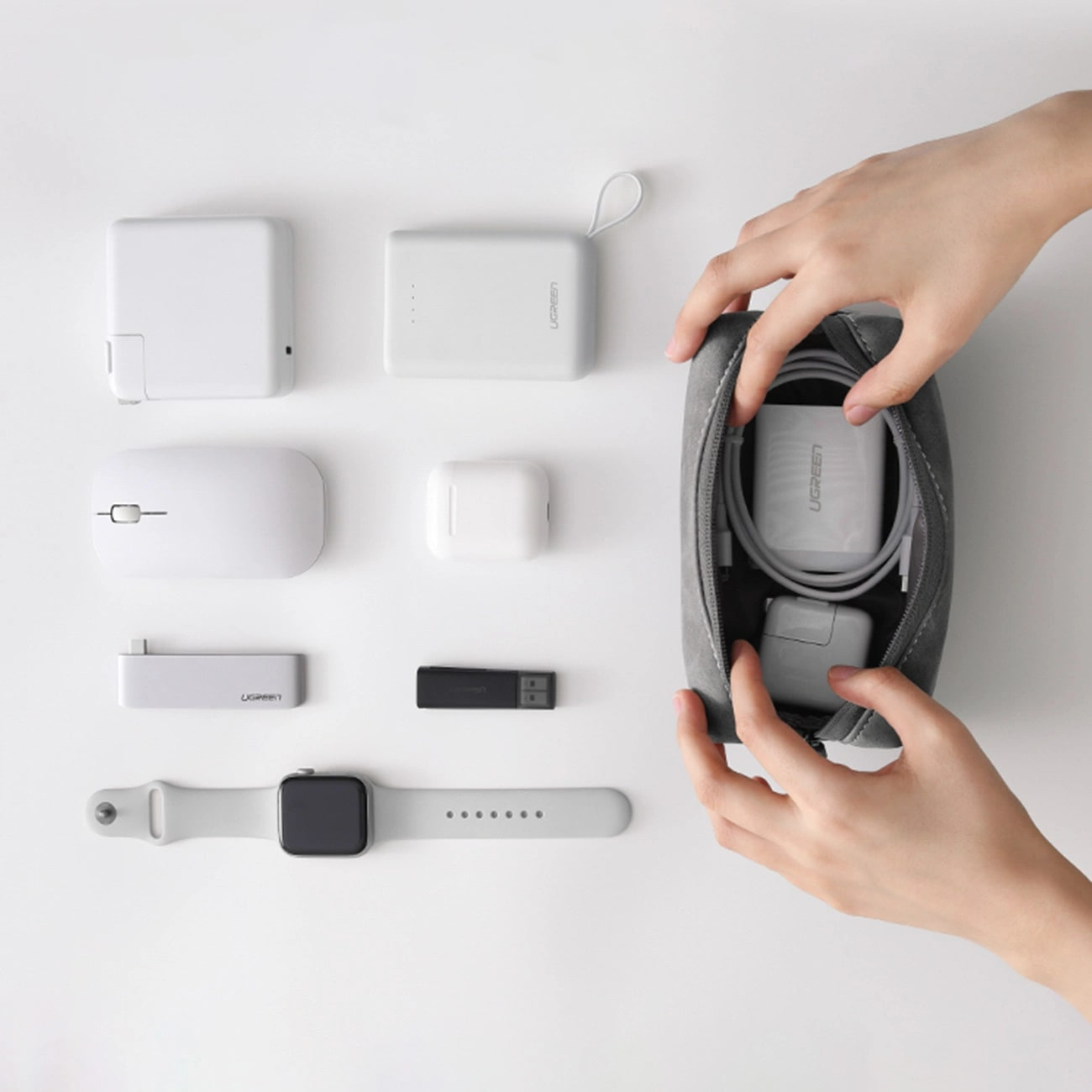 UGREEN LP285 Universele Accessoiretas, Grijs