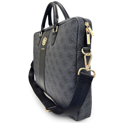 Guess 4G Round Classic Logo Bag for 16-inch Laptop, Black
