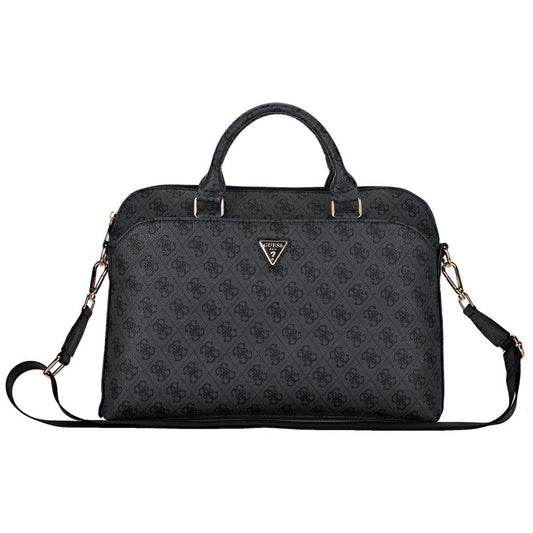 Guess 4G Triangle Logo Tas voor Laptop 15inch, Zwart