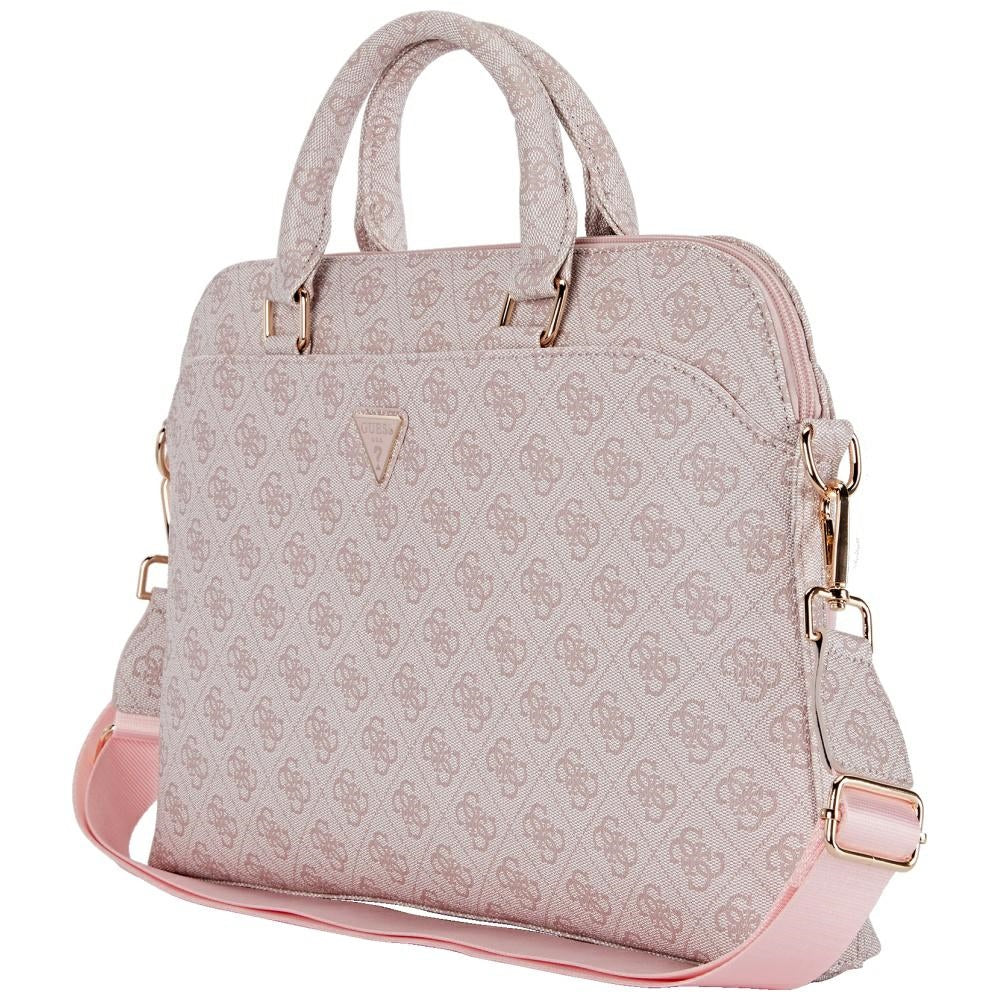 Guess 4G Triangle Logo Tas voor Laptop 15inch, Roze