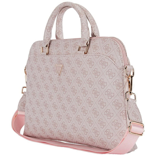 Guess 4G Triangle Logo Tas voor Laptop 15inch, Roze