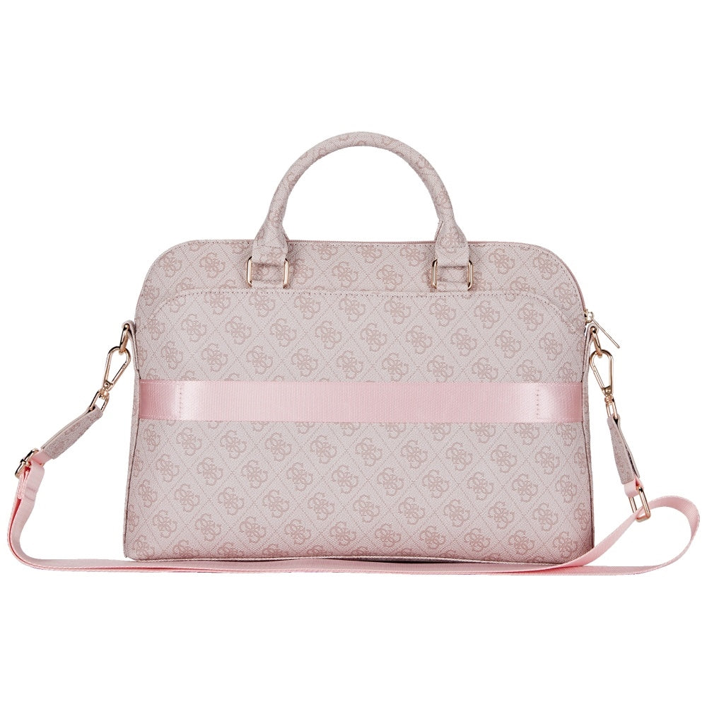 Guess 4G Triangle Logo Tas voor Laptop 15inch, Roze