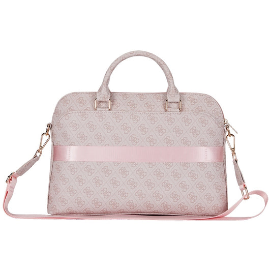 Guess 4G Triangle Logo Tas voor Laptop 15inch, Roze