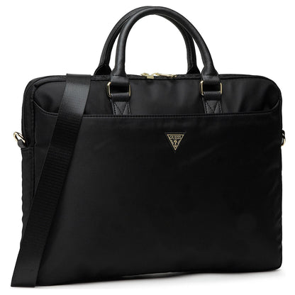 Guess Triangle Logo Tas voor Laptop 16 inch, Zwart
