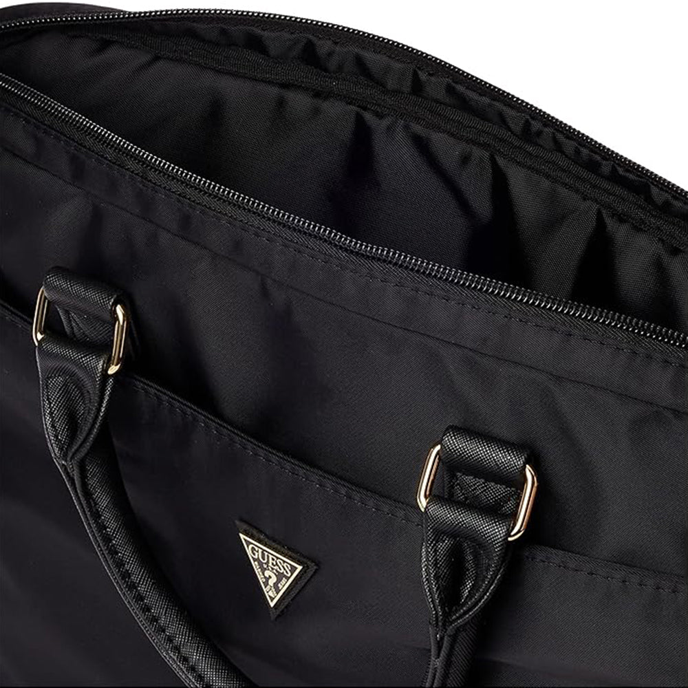Guess Triangle Logo Tas voor Laptop 16 inch, Zwart