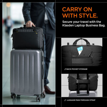 Spigen Klasden Tas voor Laptop 16inch, Zwart