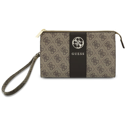 Universele telefoontasje, Guess, 4G Round Classic Logo Stripe, bruin