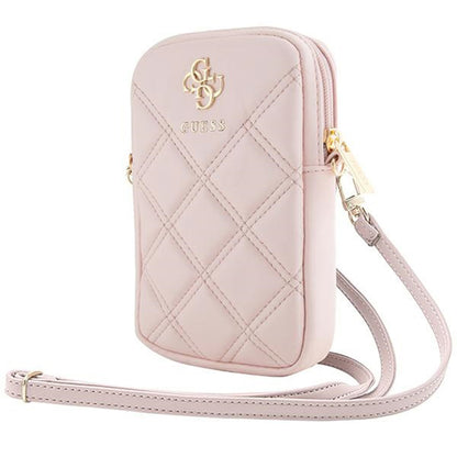 Universele Telefoontas, Guess, Quilted 4G, Roze