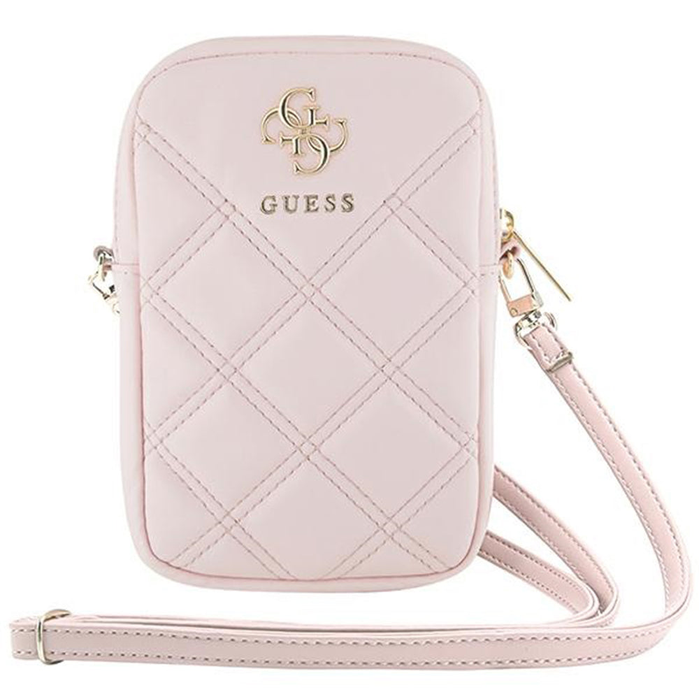 Universele Telefoontas, Guess, Quilted 4G, Roze