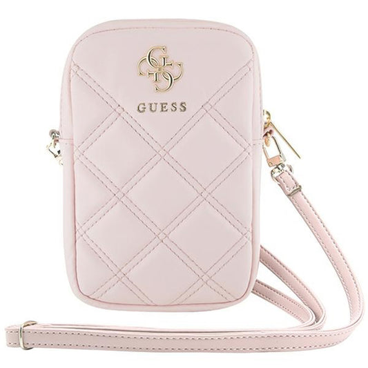 Universele Telefoontas, Guess, Quilted 4G, Roze