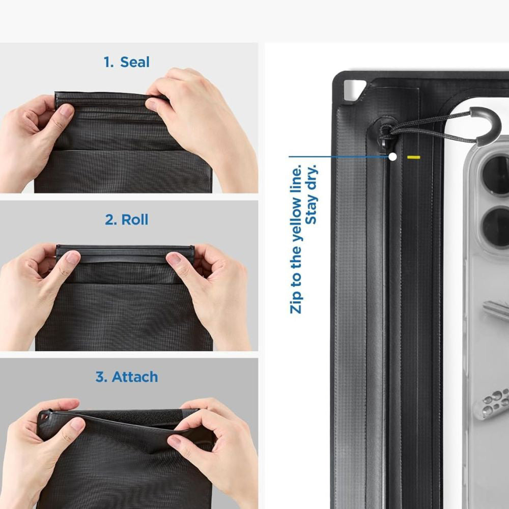 Universele Waterdichte Tas en Hoes Spigen Crossbag, Zwart AMP09746