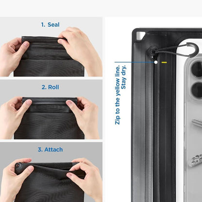 Universele Waterdichte Tas en Hoes Spigen Crossbag, Zwart AMP09746