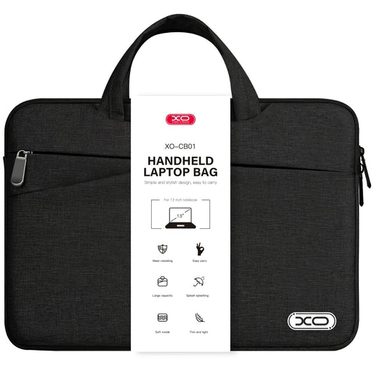 XO Design CB01 13inch laptoptas, zwart 