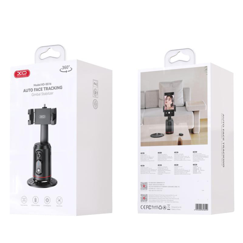 XO Design SS16 Ondersteuning Gezichtstracering 360, Universeel, Zwart