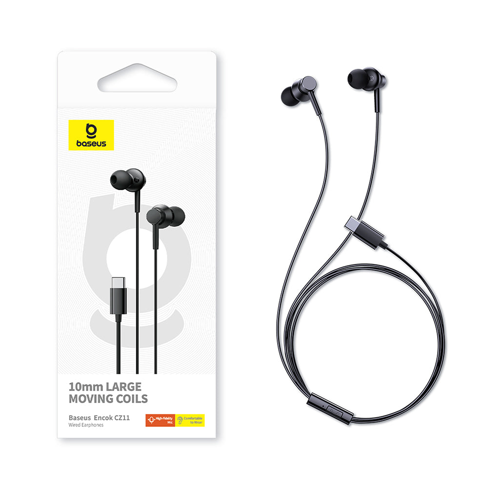 Handsfree USB-C Baseus Encok CZ11, Zwart A00164300113-Z1