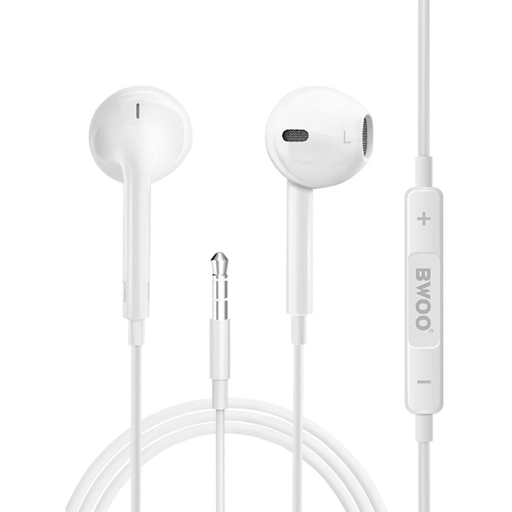 Handsfree 3,5mm BWOO HF05, Wit