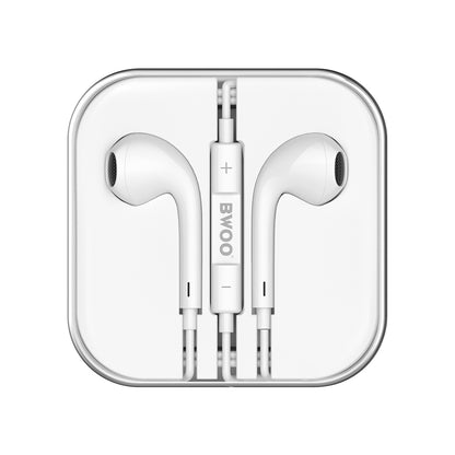 Handsfree 3,5mm BWOO HF05, Wit