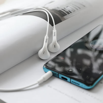 Handsfree 3.5mm HOCO M73, Wit