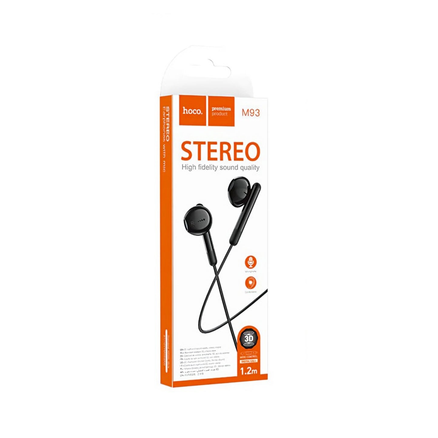 Handsfree 3.5mm HOCO, Zwart