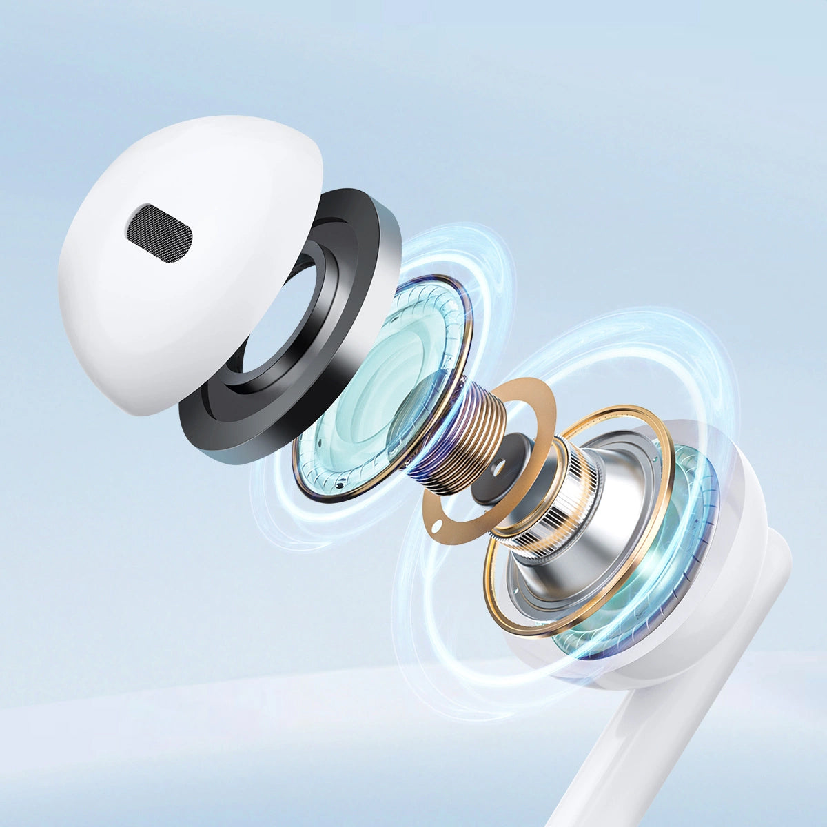 Handsfree 3.5mm Joyroom JR-EW01, Wit