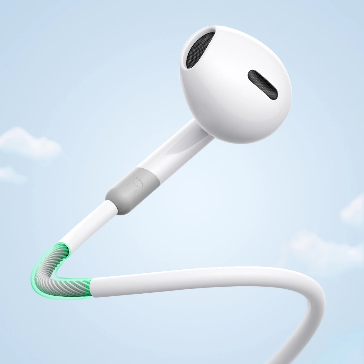 Handsfree 3.5mm Joyroom JR-EW01, Wit
