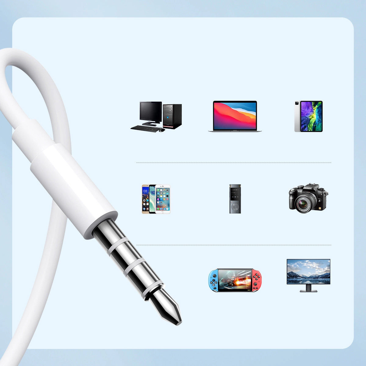 Handsfree 3.5mm Joyroom JR-EW01, Wit