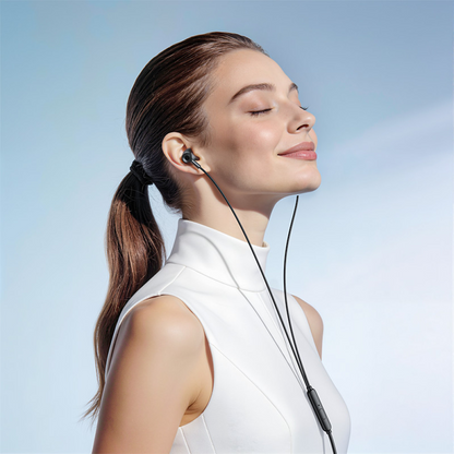 Handsfree 3.5mm / USB-C HOCO M119A, Zwart