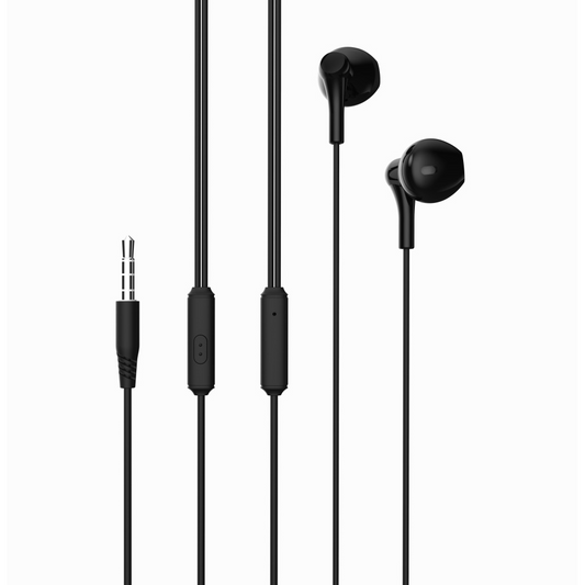 Handsfree 3.5mm XO Design EP39, Zwart