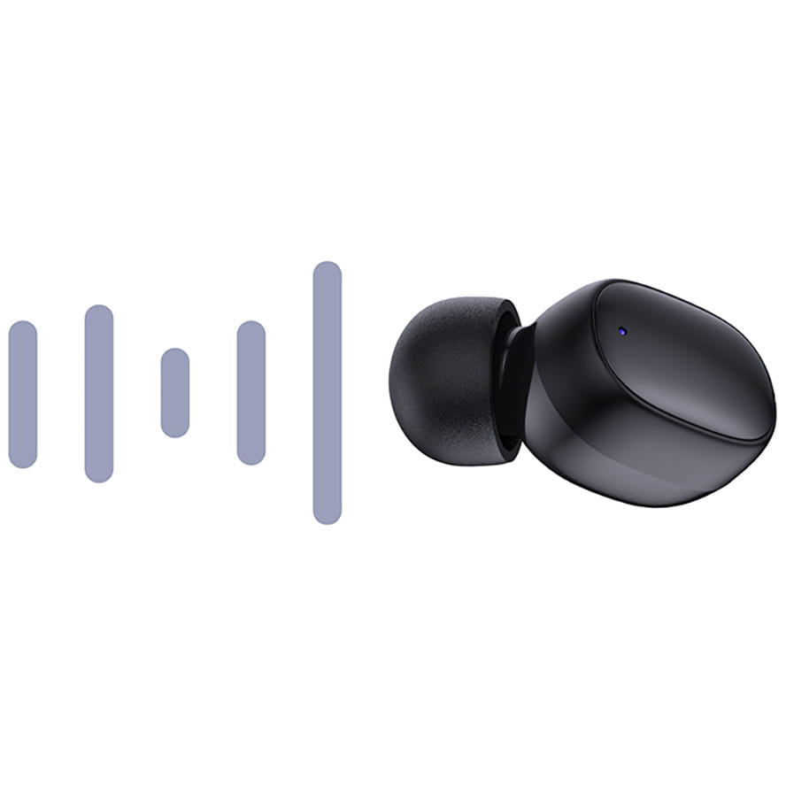 Handsfree Bluetooth 3MK FlowBuds, TWS, Zwart