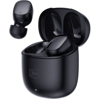 Handsfree Bluetooth 3MK FlowBuds, TWS, Zwart