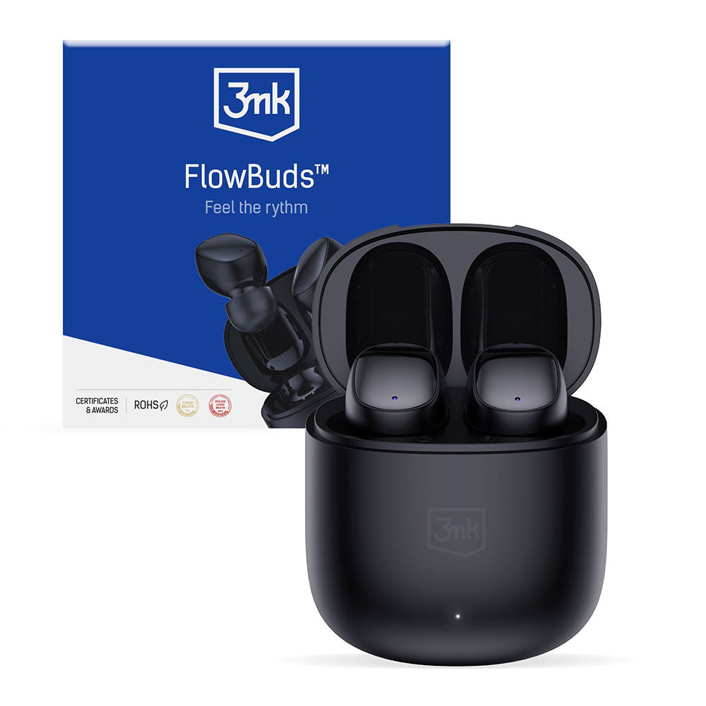 Handsfree Bluetooth 3MK FlowBuds, TWS, Zwart