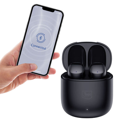 Handsfree Bluetooth 3MK FlowBuds, TWS, Zwart