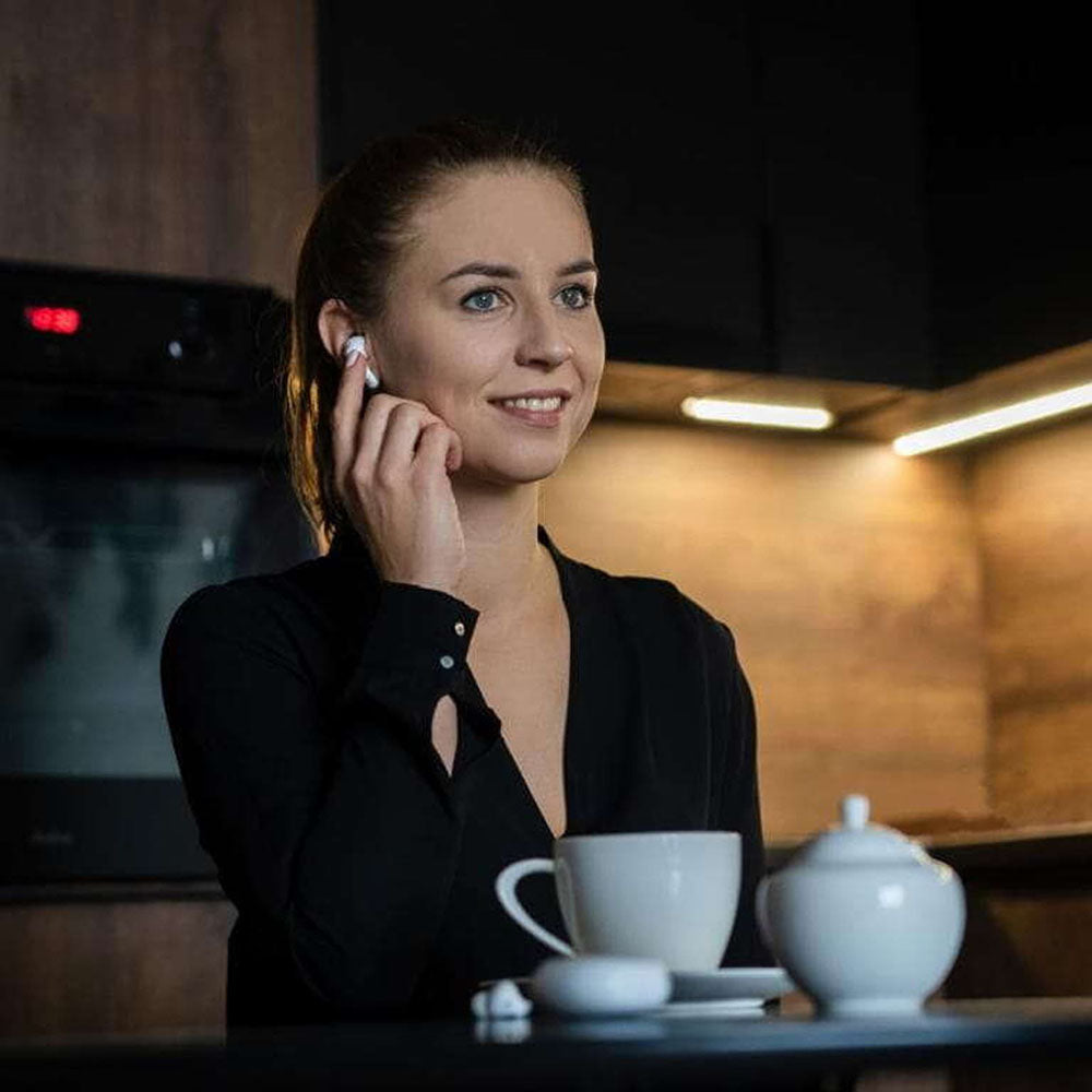 Handsfree Bluetooth 3MK LIFEPODS, TWS, ANC, Wit