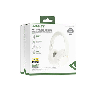 Handsfree Bluetooth Acefast H6, A2DP, ANC, Wit