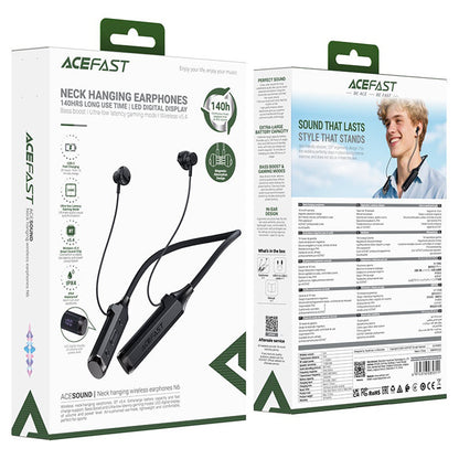 Handsfree Bluetooth Acefast N6, A2DP, Zwart
