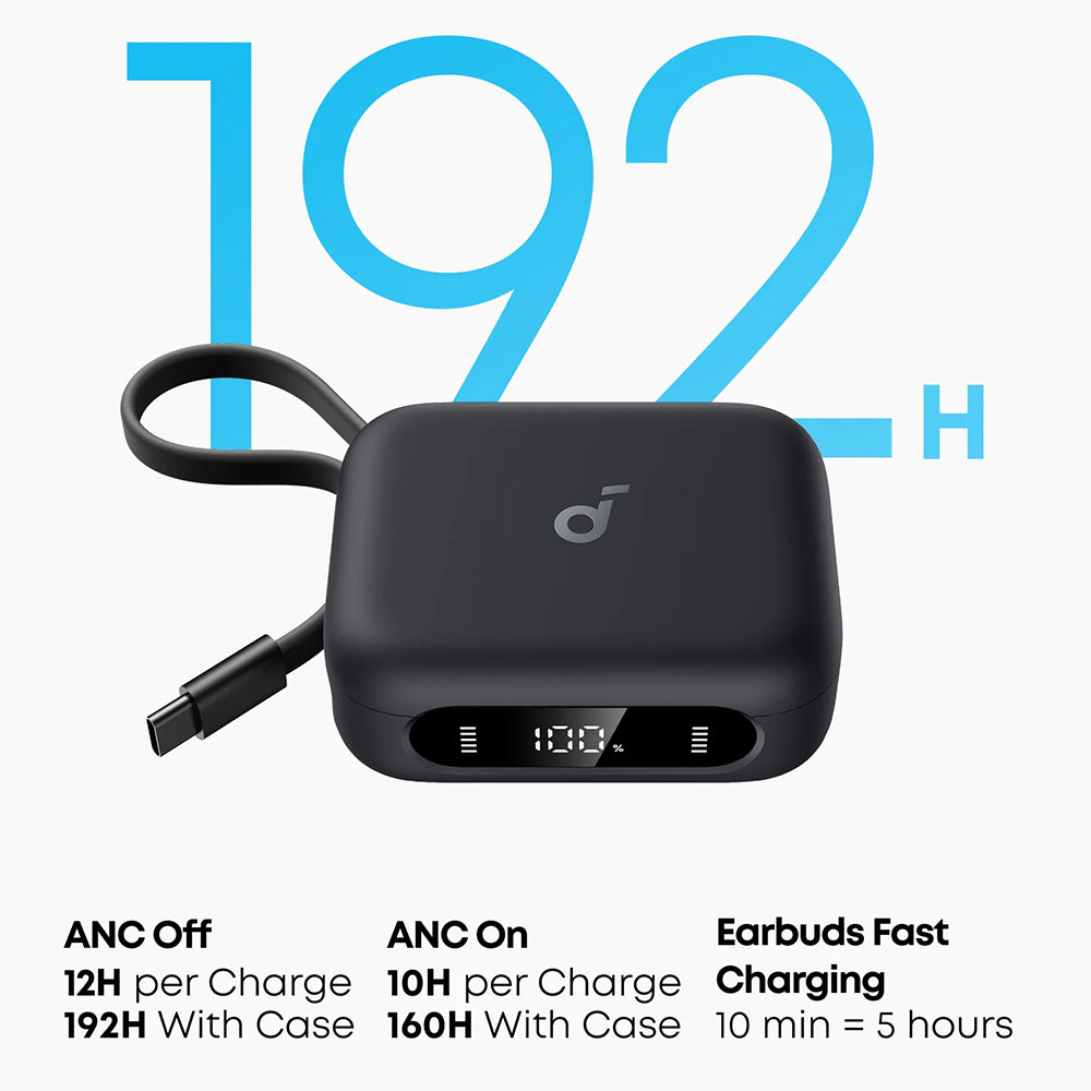 Handsfree Bluetooth Anker P41i, TWS, ANC, Zwart A3937G11