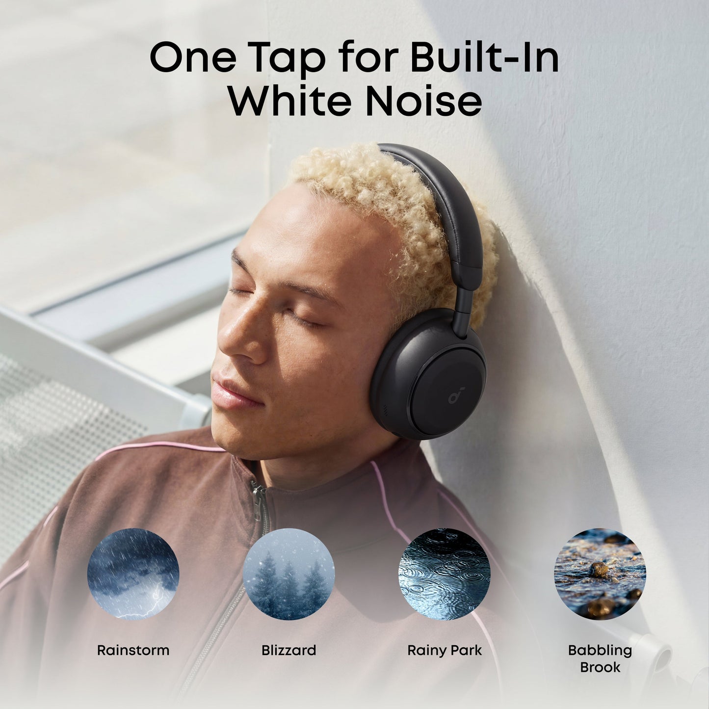 Handsfree Bluetooth Anker SoundCore Space 2, A2DP, ANC, Zwart D1402G11