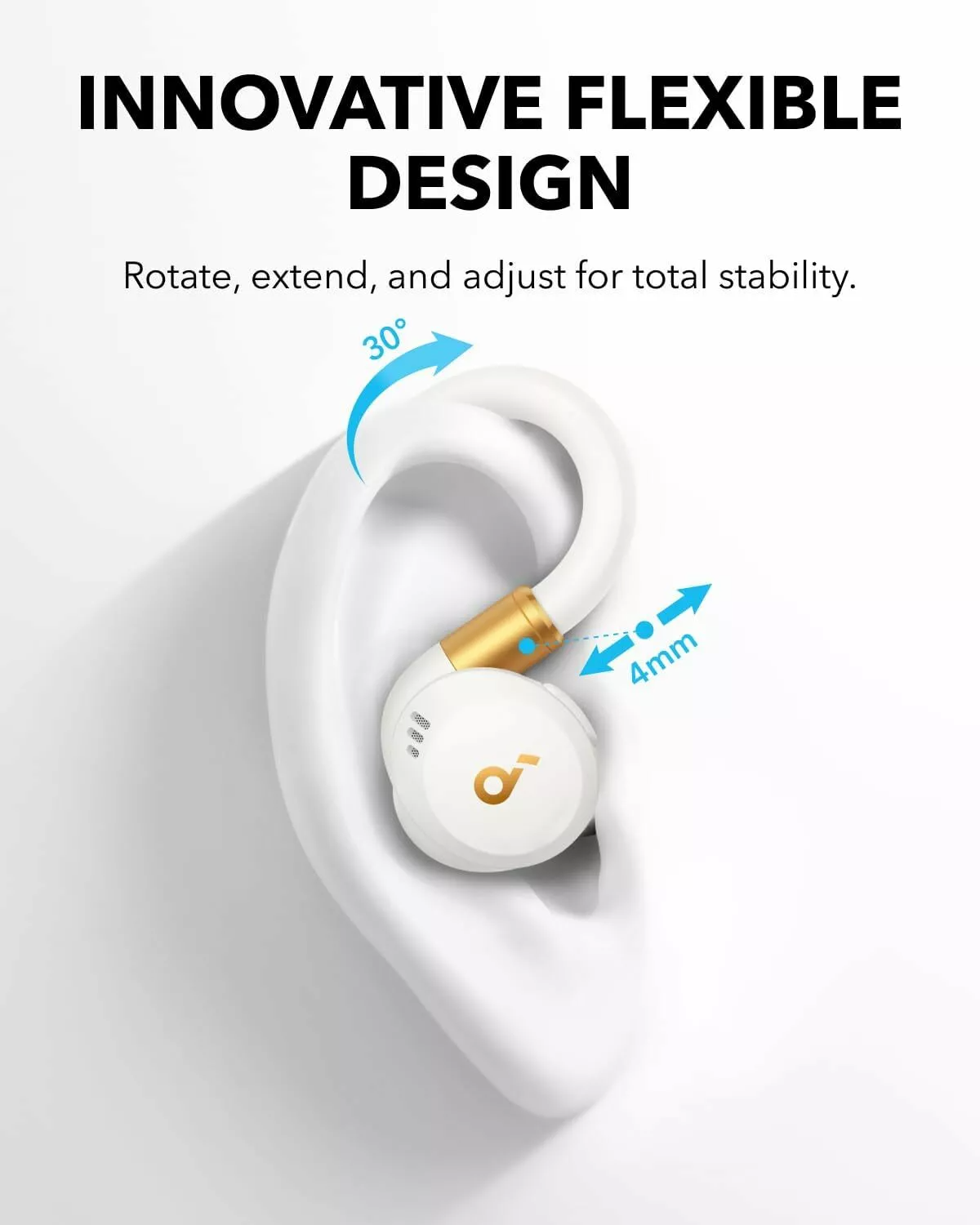 Handsfree Bluetooth Anker Soundcore Sport X20, TWS, ANC, Wit A3968G21