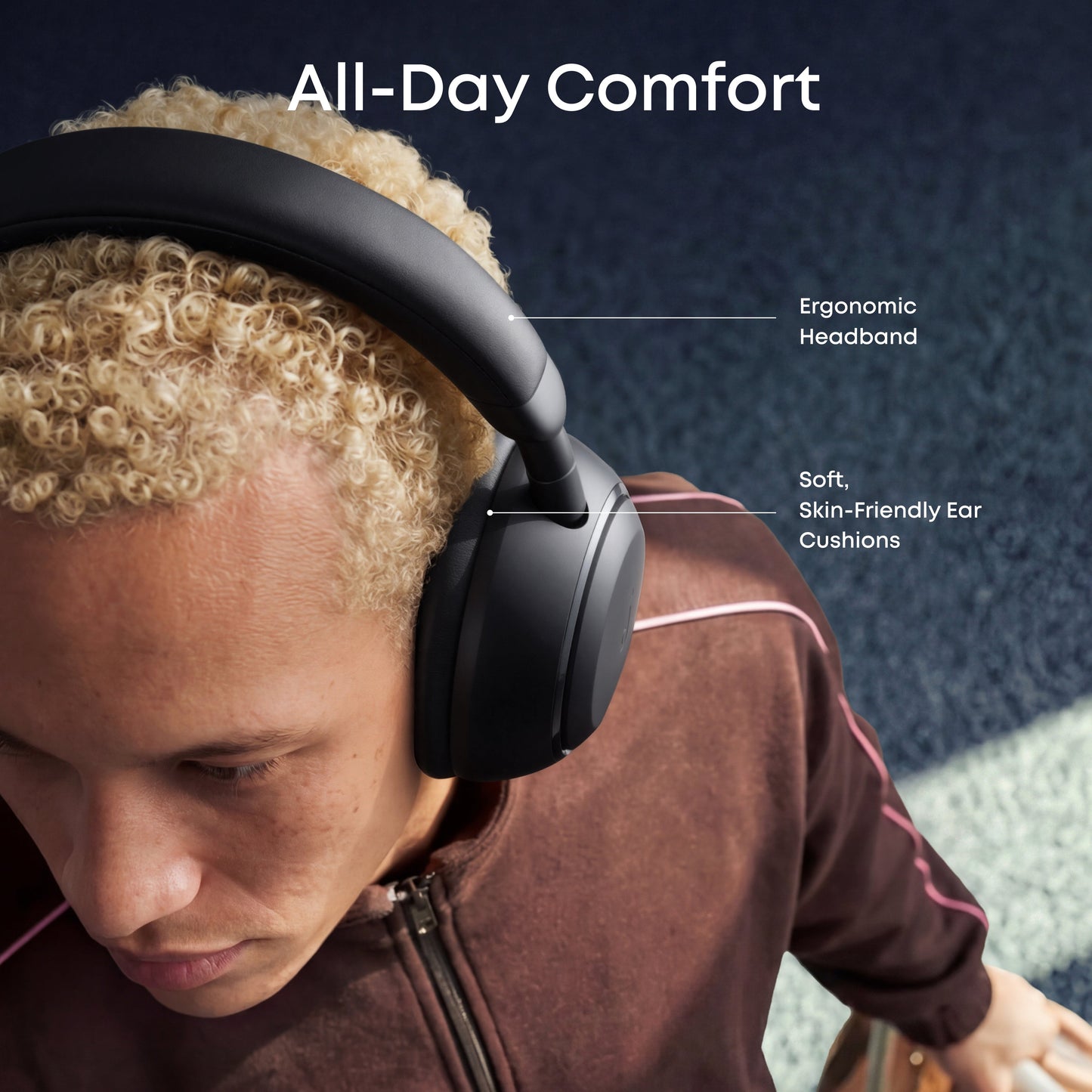 Handsfree Bluetooth Anker SoundCore Space 2, A2DP, ANC, Zwart D1402G11