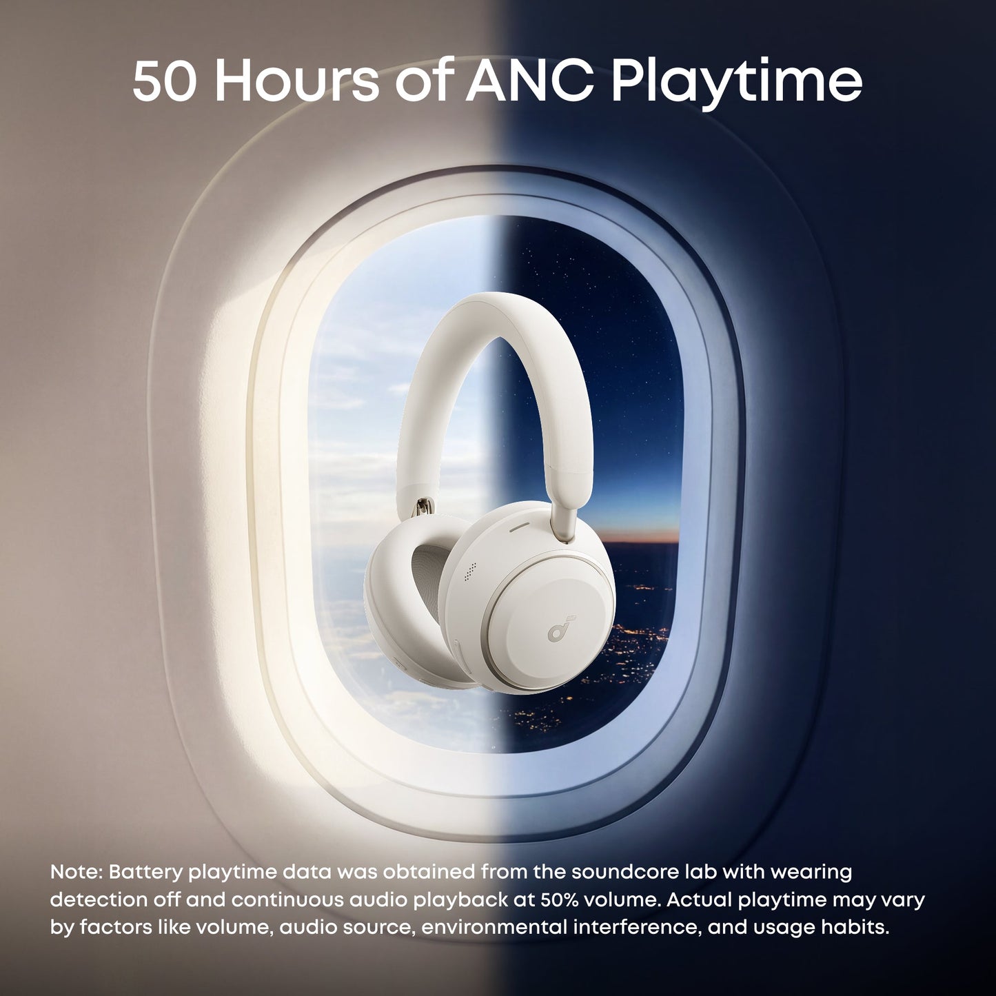 Handsfree Bluetooth Anker SoundCore Space 2, A2DP, ANC, Wit D1402G21