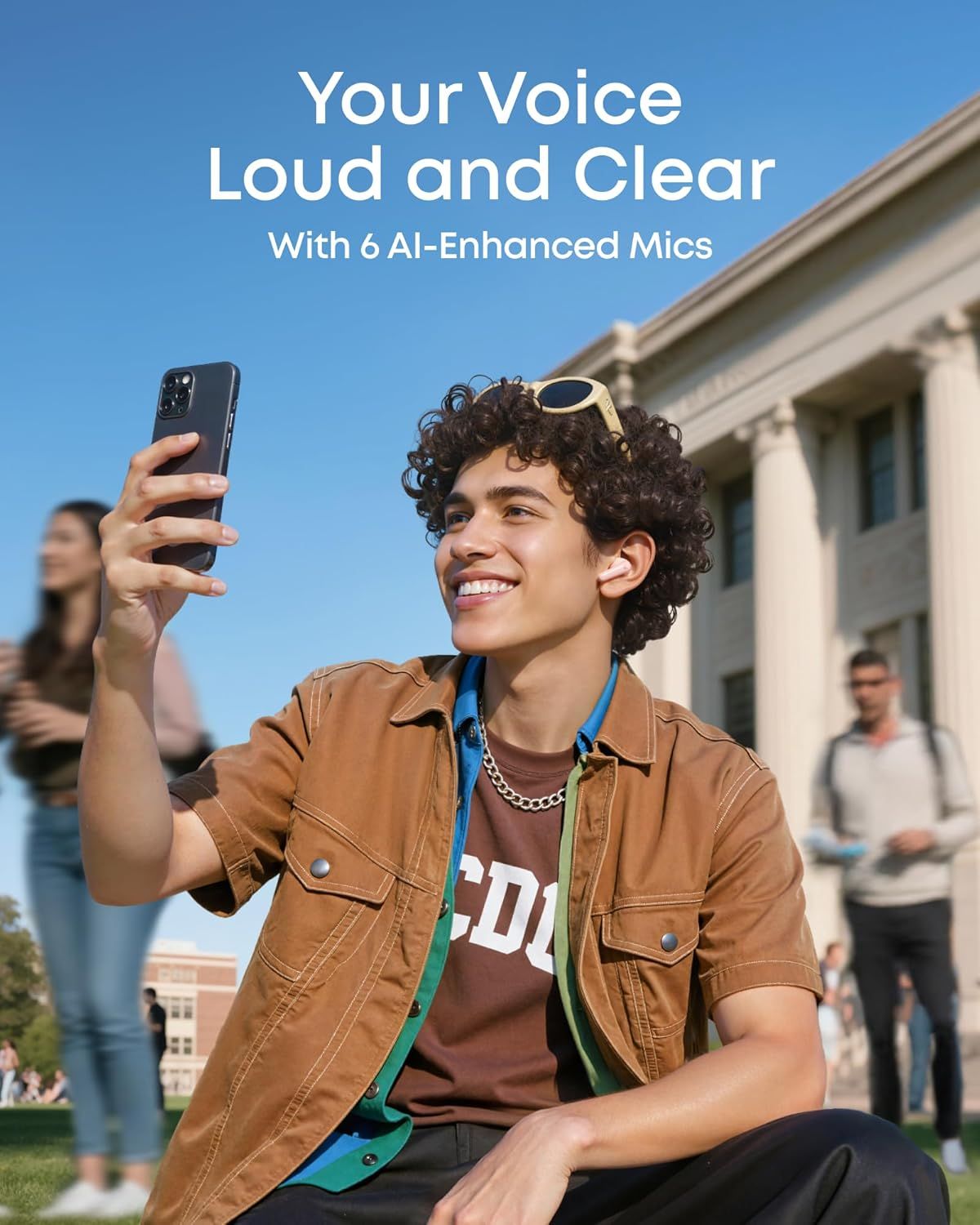 Handsfree Bluetooth Anker SoundCore R60i, TWS, ANC, Roze D1202G51