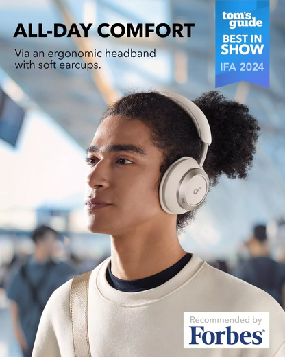 Handsfree Bluetooth Anker Soundcore Space One Pro, A2DP, ANC, Wit A3062G21