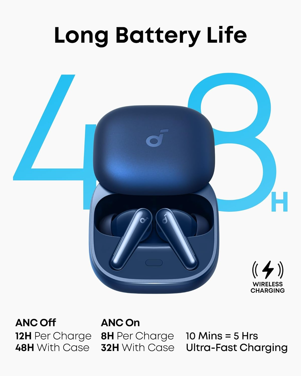Handsfree Bluetooth Anker SoundCore Liberty 5, TWS, ANC, Blauw A3957G31