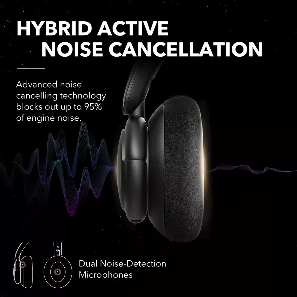 Handsfree Bluetooth Anker SoundCore Q30, A2DP, ANC, Zwart A3028313